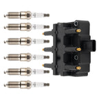 Ignition Coil & 6 Iridium Spark Plugs for Chrysler Pacifica (2005–2008)