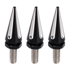 3 Pack Spike Windshield Fairing Mounting Bolts Black for Harley Touring (1996–2013)