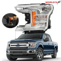 Headlight Assembly for Ford F150 (2018–2020) Halogen Clear Lens Left Side