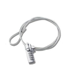 4-Digit Resettable Steel Wire Rope Combination Lock for Laptop