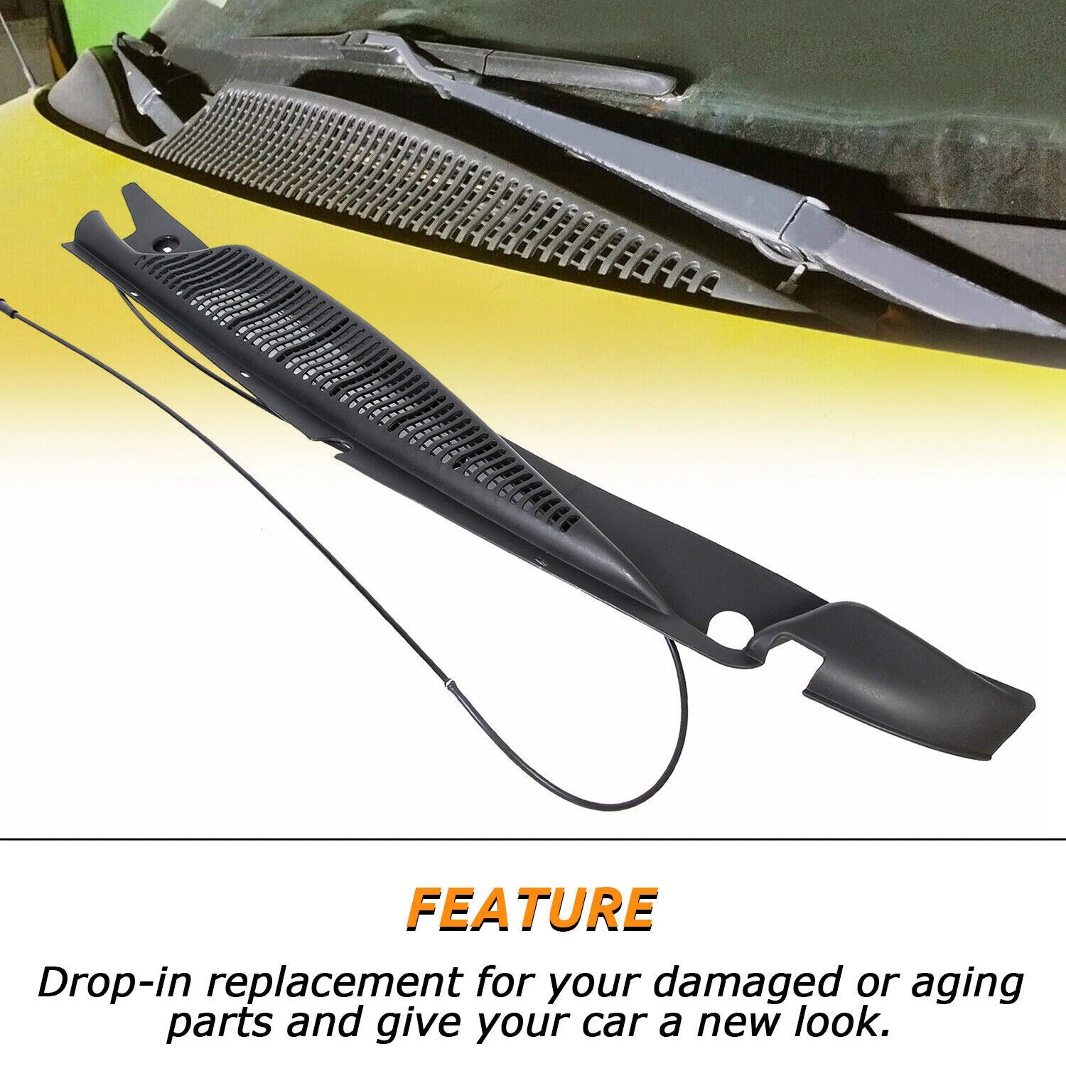 Windshield Wiper Cowl Vent Cover Grille Left for Chevy GMC Express (1996–2020)
