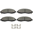 8PCS Semi-Metallic Brake Pads for Dodge Dakota (2003–2004) 962 963