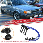 Set of 4 Spark Plug Wire Ignition Coil Cables No. 2244057Y10 for Nissan Sentra (1995–1999)