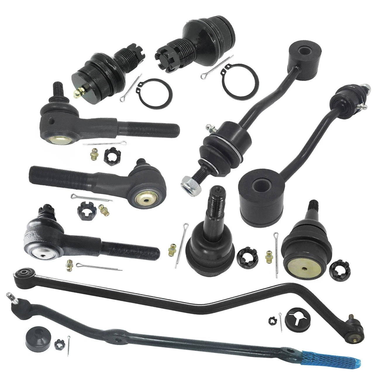 11pc Front Suspension Kit for Jeep TJ Wrangler (1997–2006)