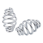 Chrome 3" Barrel Coiled Solo Seat Springs for Harley Bobber Softail Chopper