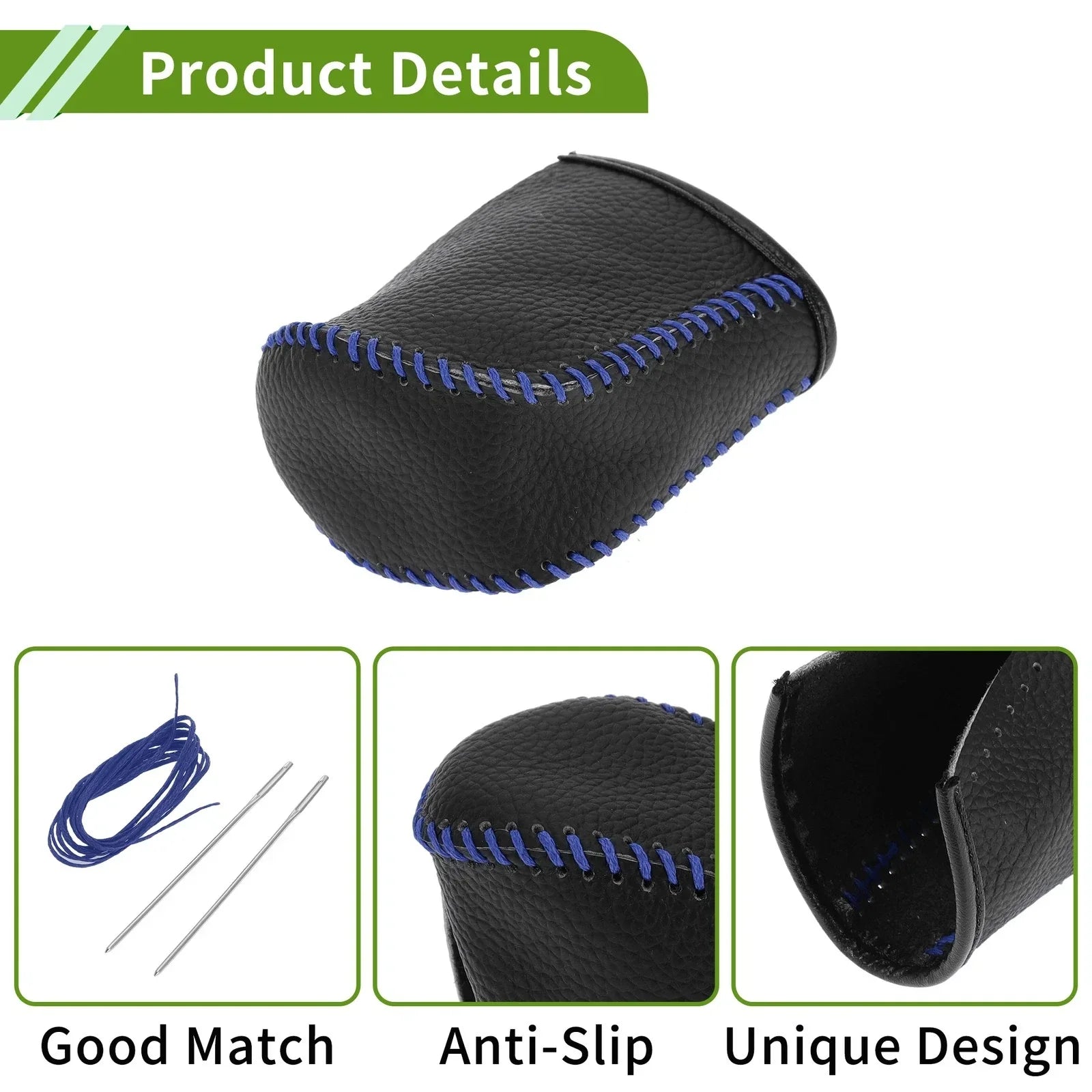 Car Gear Shift Knob Cover for Lexus NX300 2014-2021 - Pebbled Black Blue