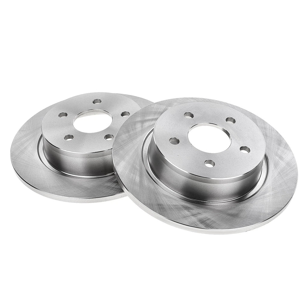 Set of 2 Rear Disc Brake Rotors & Ceramic Pads for Ford Escape (2013–2016)