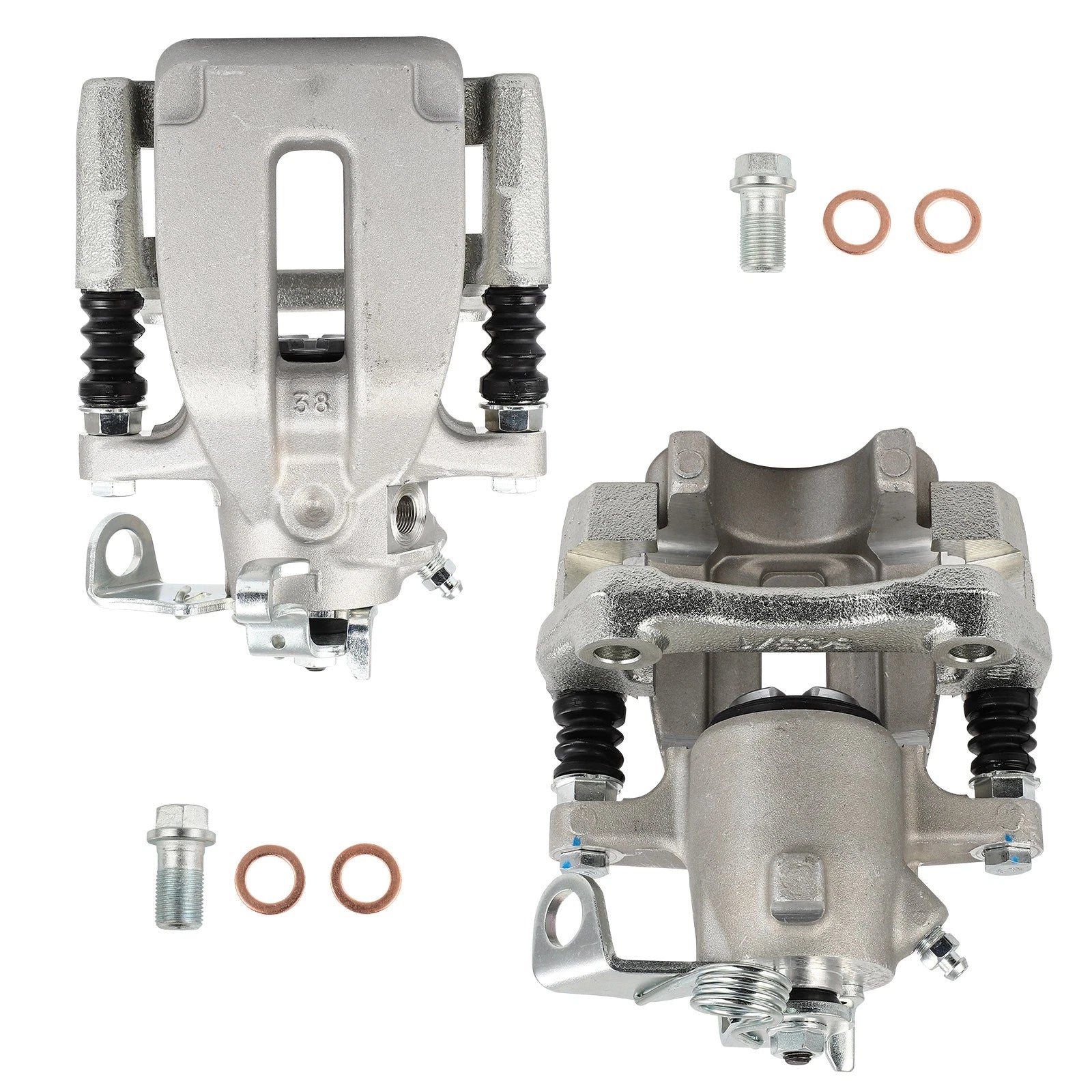 Set of 2 Rear Brake Calipers for Volkswagen Golf, Jetta (2002–2005)