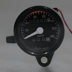 Black 12V Universal Odometer Speedometer Tachometer Gauge for Motorcycle