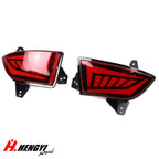 2X 3 in 1 LED Red Rear Bumper Fog Light Tail Light for Honda Pilot (2019–2022)