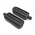 Black Gear Skull Footpegs for Harley Wide Glide Fat Boy Dyna (1984–2017)
