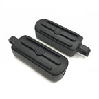 Black Gear Skull Footpegs for Harley Wide Glide Fat Boy Dyna (1984–2017)