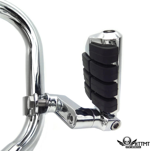 1 1/4" Wing Foot Pegs Clamps for Harley Sportster Touring Dyna