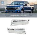 Set of 2 Chrome Rear Bumper End Caps for Ford F150 (2015–2020)