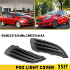 Set of 4 Fog Light Hole Covers for Ford Fiesta (D2BZ15266AA, D2BZ15266BA)