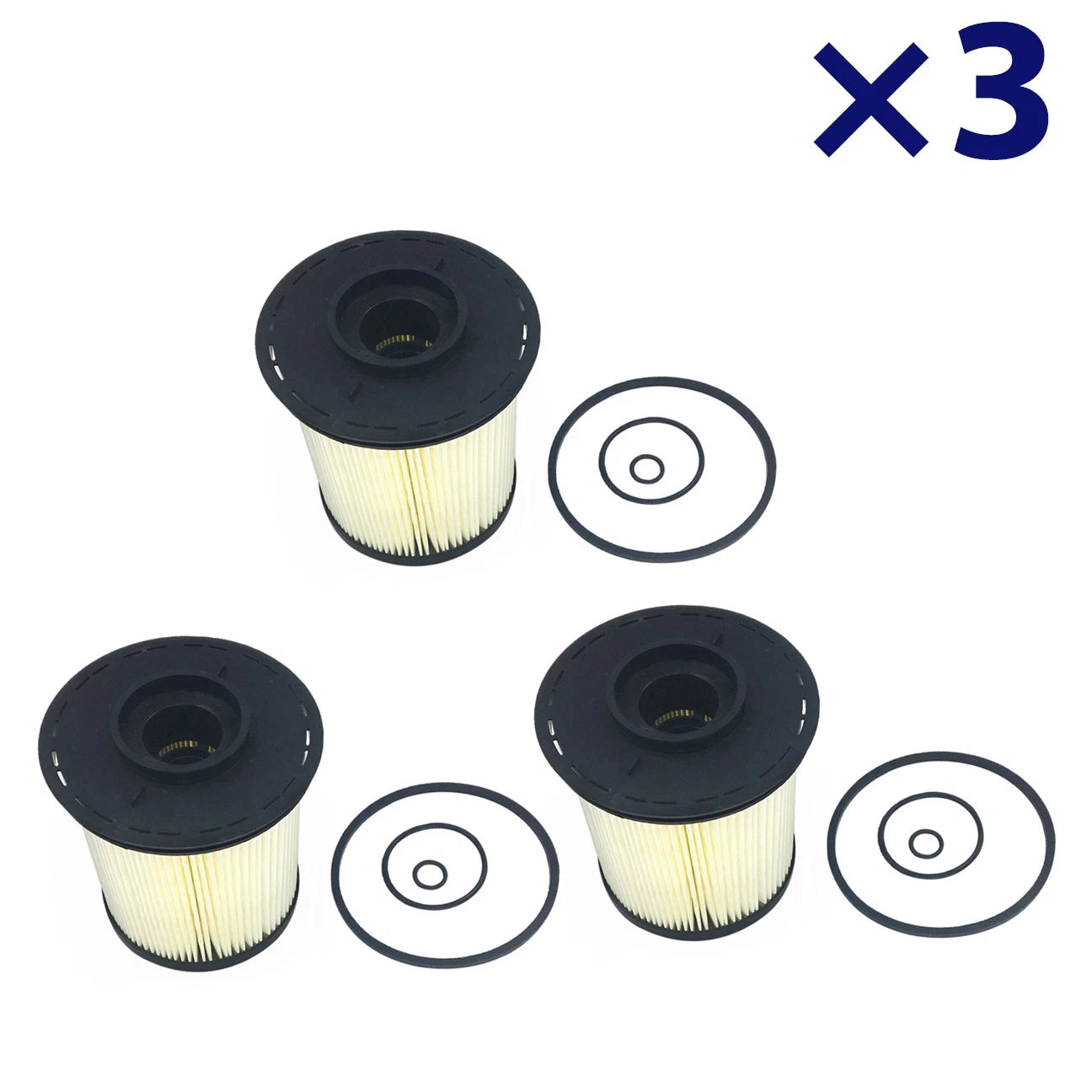 3X Fuel Filters F59201 for Dodge Ram 2500 3500 (1994–2002) 5.9L Turbo Diesel