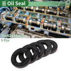 Set of 5 Oil Seals NBR Rubber 35x62x10mm for High Pressure