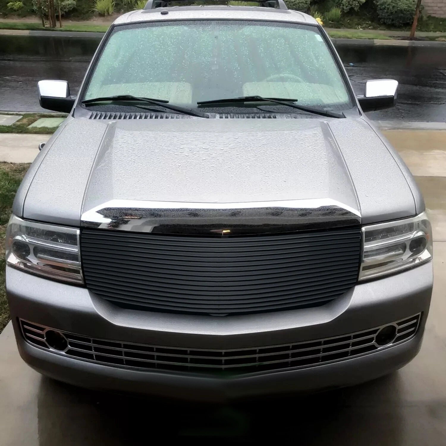 Chrome Front Hood Bezel Molding Trim for Lincoln Navigator (2007–2014)