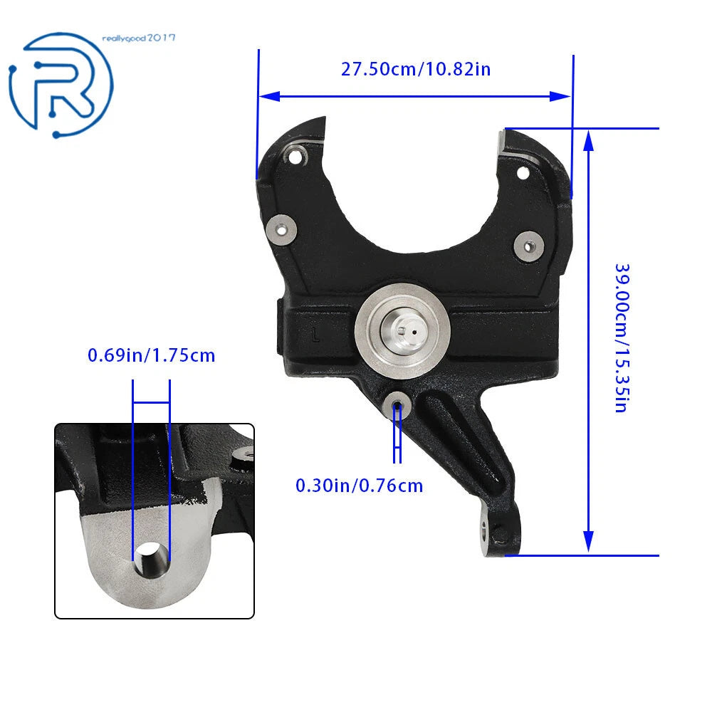 2.5" Front Drop Spindles for C10 Pickup (1971-1972) Disc Brake