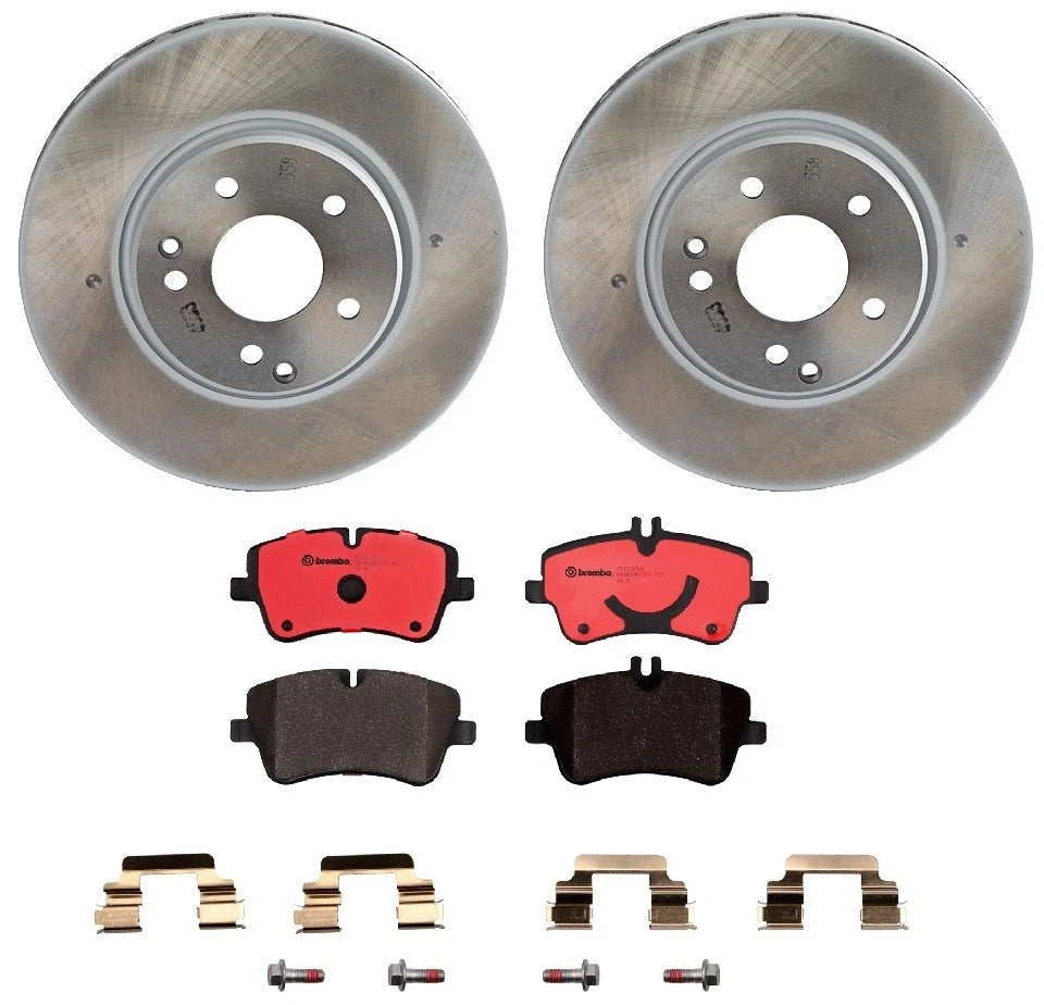 Brembo Front Brake Kit Disc Rotors Ceramic Pads for MB W203 (2000–2007)