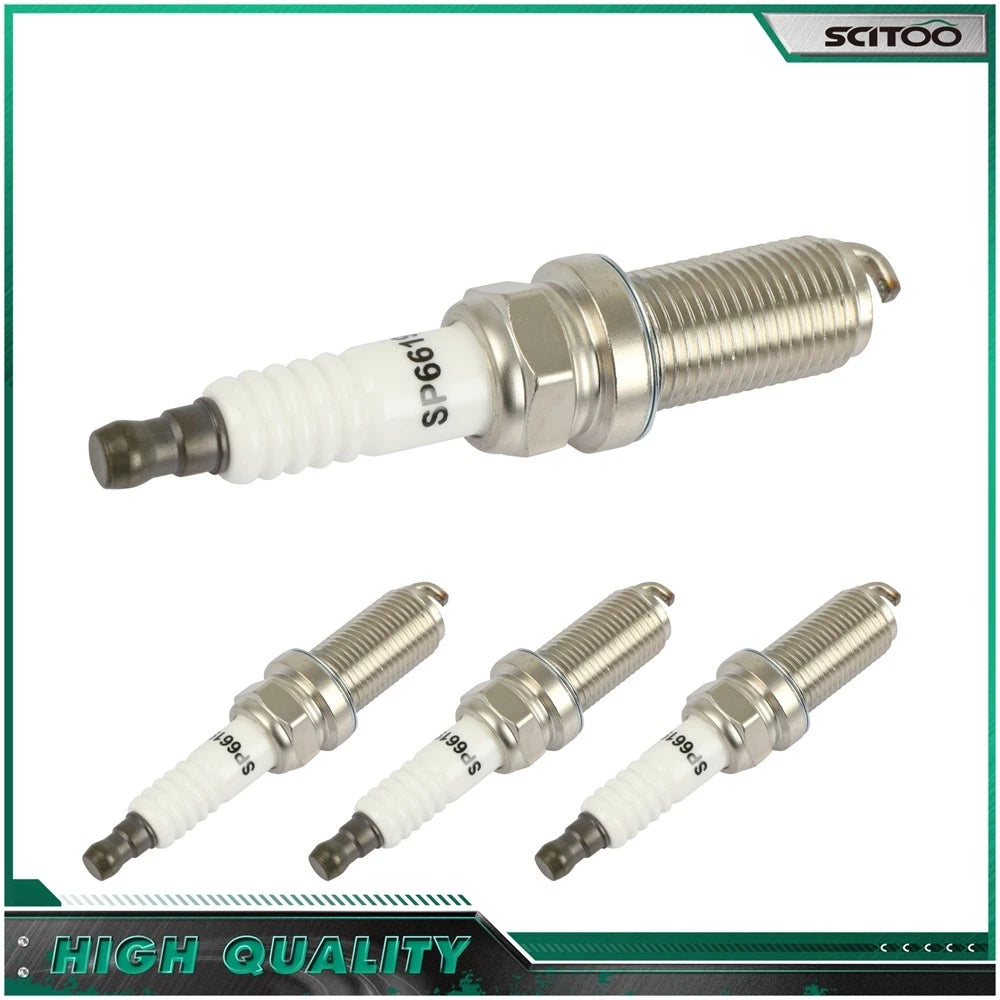 Set of 4 Iridium Spark Plugs for Honda Civic, Toyota 4Runner, Tacoma, Acura ILX
