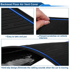 19 Pcs Non-Slip Mat for Ford Ranger (2023–2025) PVC Blue