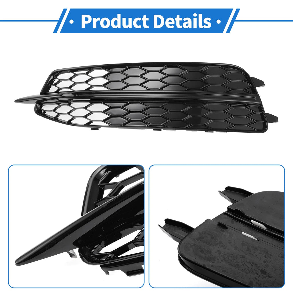 1pc Fog Light Grill for Audi A6 C7 (2011–2014) No. 4G0807681D Black