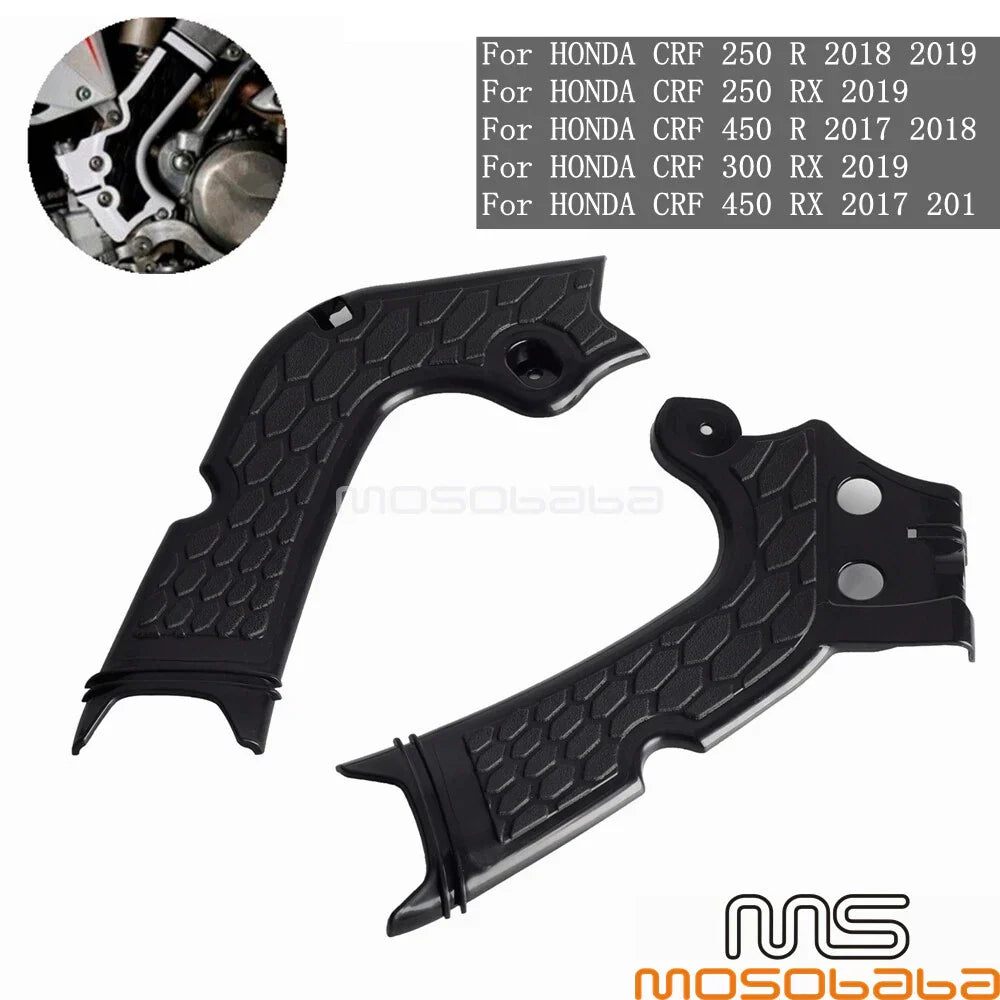 Dirt Bike Frame Guards for Honda CRF 250R 250RX 450R 300RX 450RX (2004-2023)