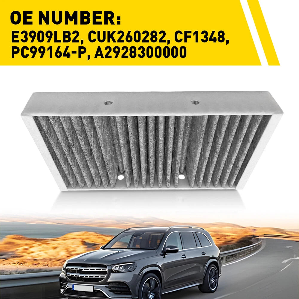 2X Activated Carbon Cabin Air Filter for Mercedes-Benz GL350 GL450 (2010–2019)