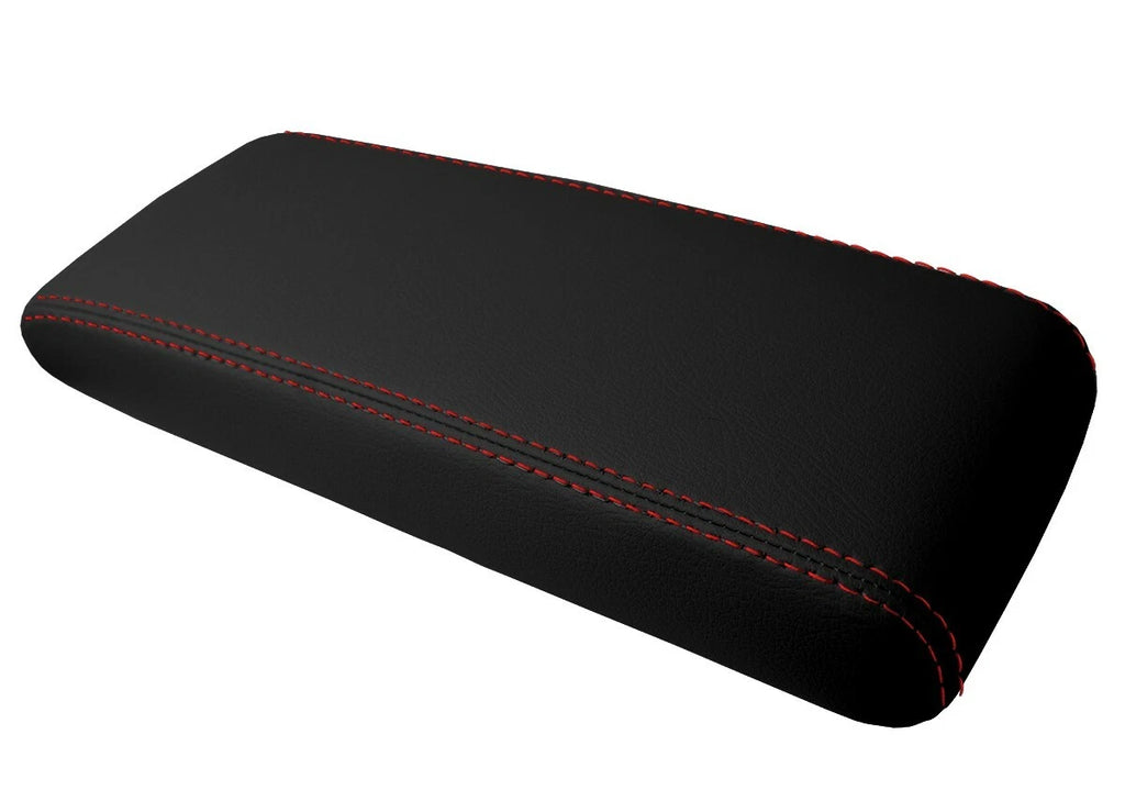 Console Lid Pull Over Cover Leather for Toyota Supra (1986–1992) Red Stitch