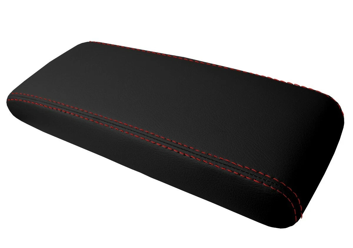 Console Lid Pull Over Cover Leather for Toyota Supra (1986–1992) Red Stitch