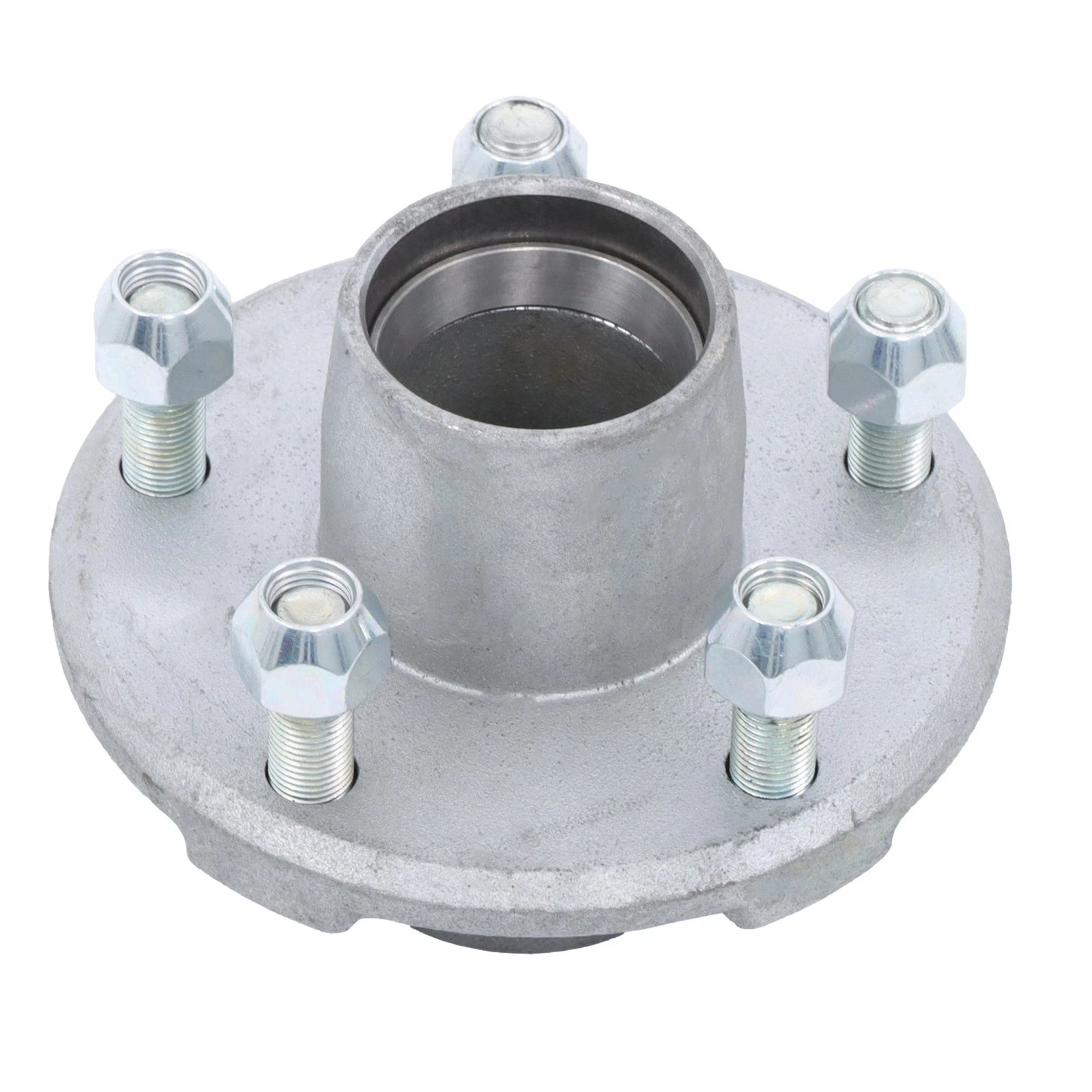 Set of 2 Trailer Hubs for 5 Bolt Axles (Hot Dipped Galvanized)