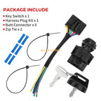 Ignition Key Switch Repair Harness Pigtail Kit for Polaris Sportsman (2002–2020)