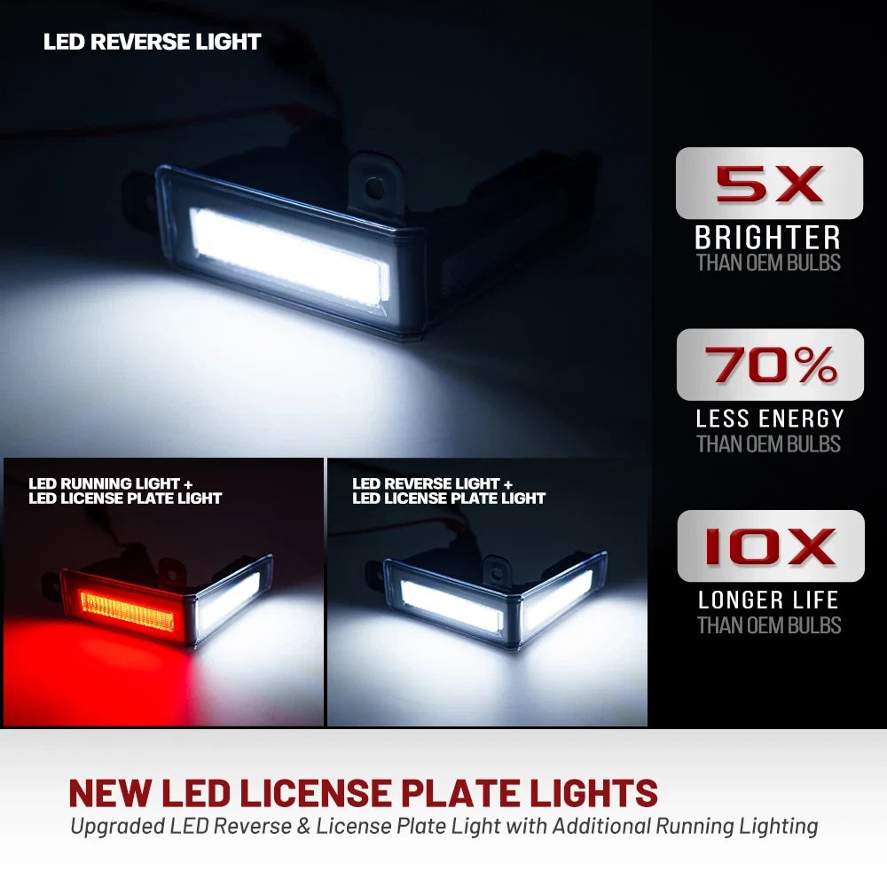 2X LED License Plate Light for Toyota Tundra XK70 (2022–Present)