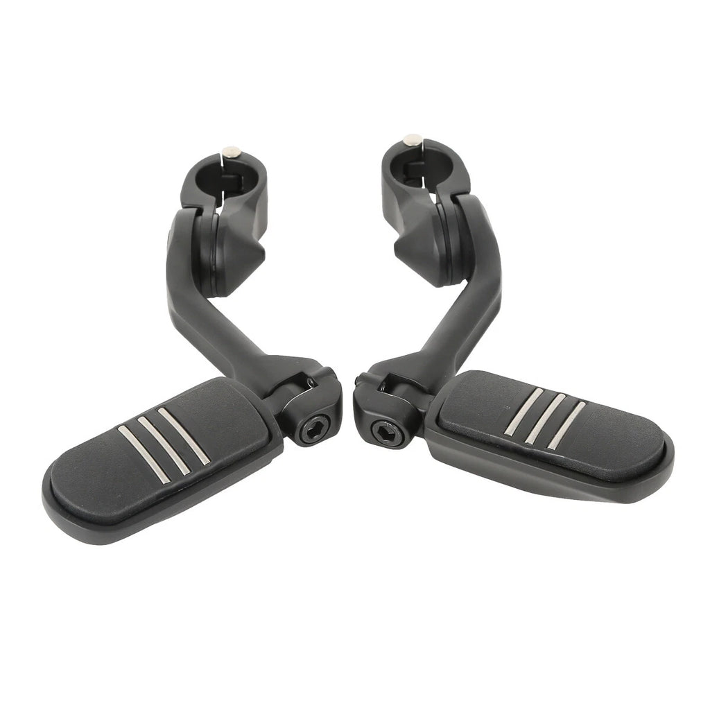 1-1/4" Angled Highway Engine Guard Foot Pegs for Harley (Fitment Specific)