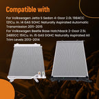Aluminum Cooling Radiator & AC Condenser for VW Jetta 2.0L 2.5L (2011–2015) 8013215