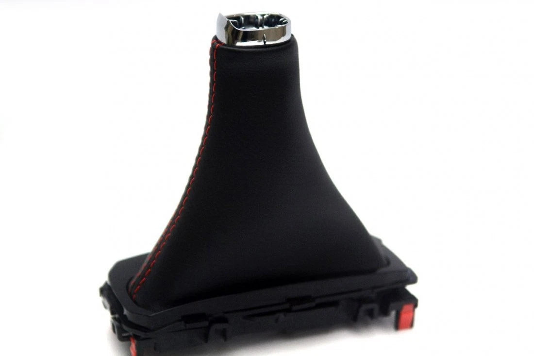 Automatic Shift Boot for Honda Civic (2016–2019) Red Stitch Leather Synthetic