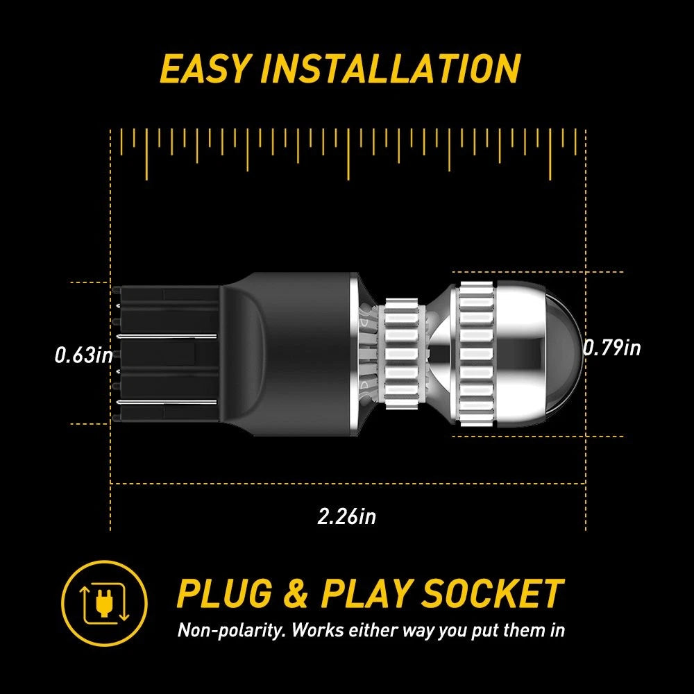 Set of 2 LED Rear Brake Tail Light Bulbs for Make Model