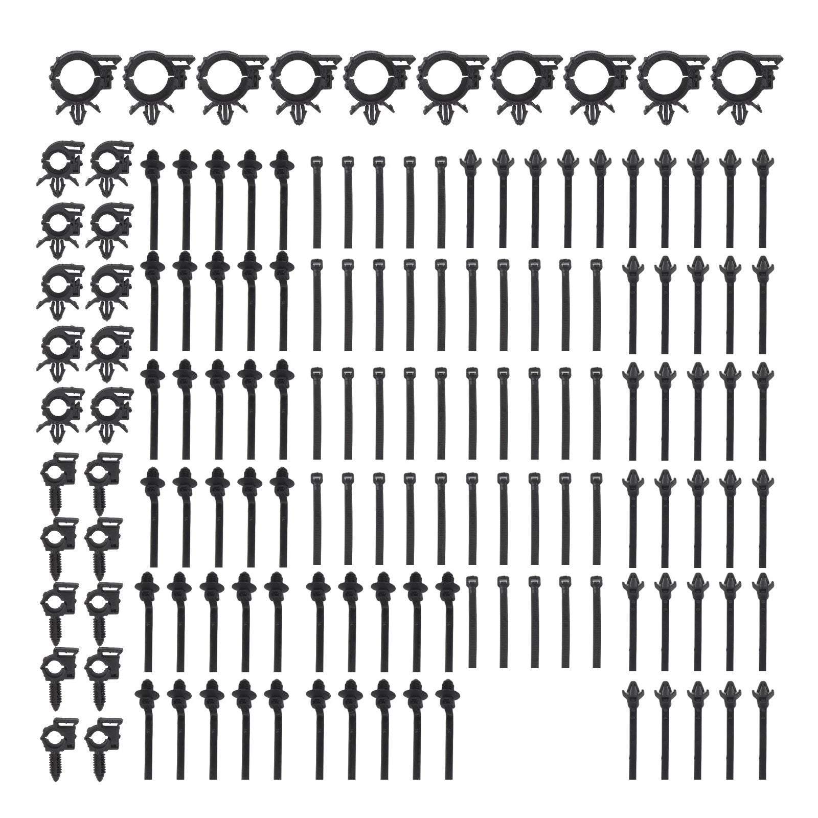 150 Pcs Car Wire Route Fasteners and Clip Set for