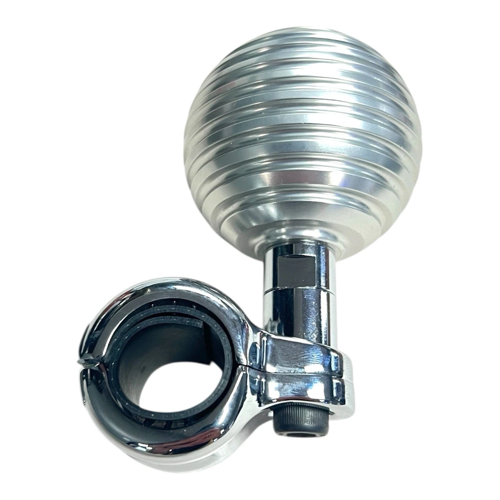 Steering Wheel Spinner Suicide Knob for Universal Fit Aluminum Silver (Any)