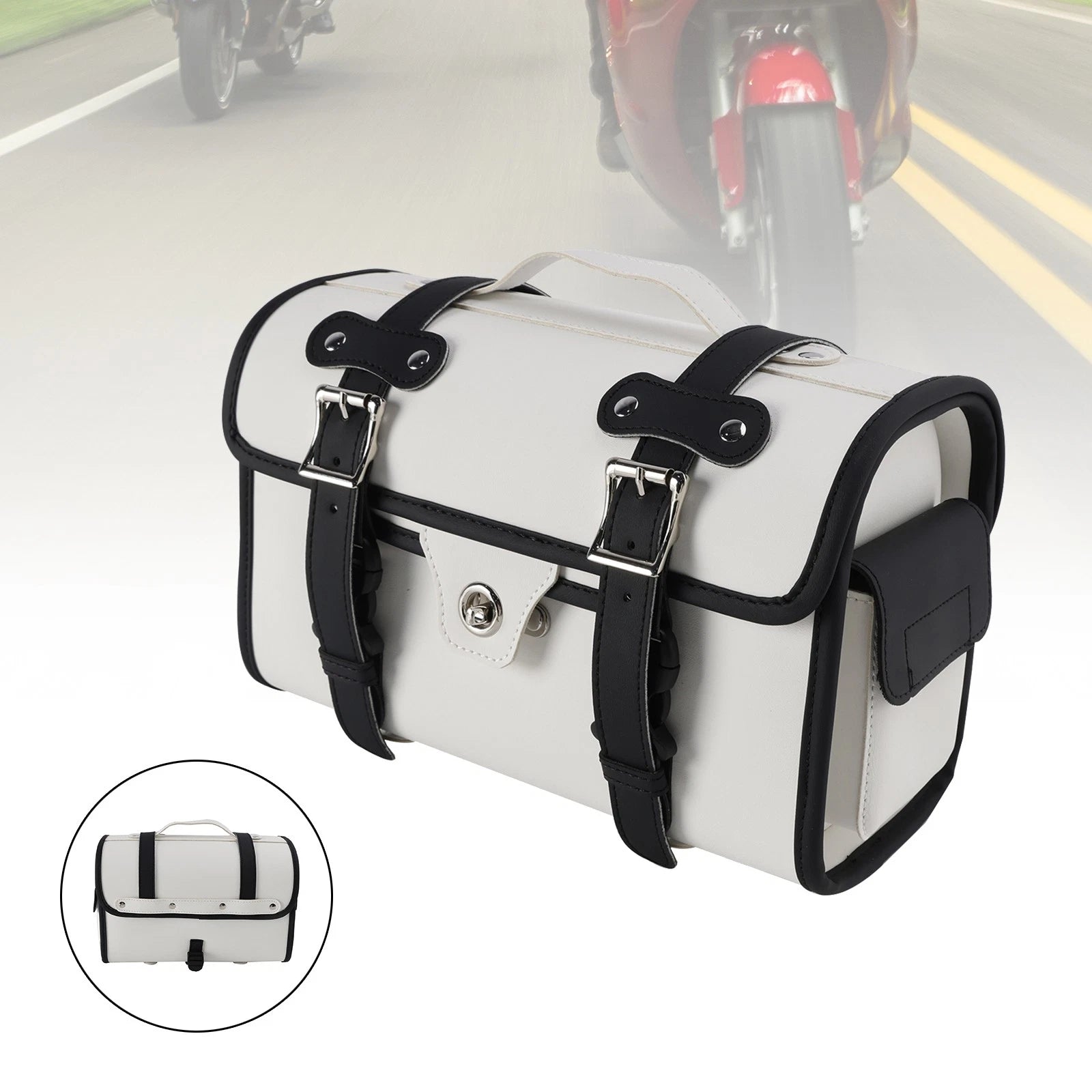 Saddlebag Side Storage Bag Pannier Luggage for Motorcycle (Universal)