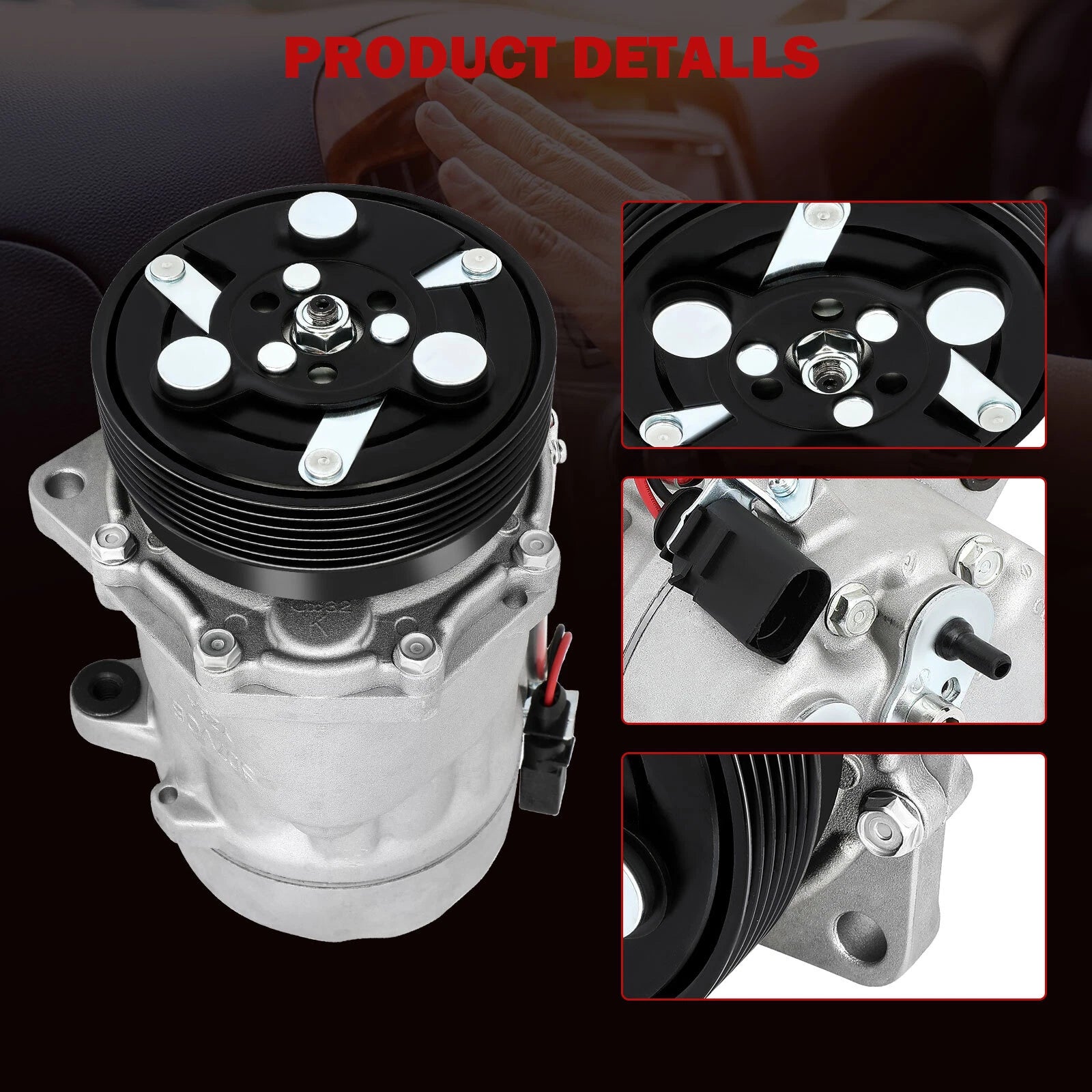 A/C Compressor with Clutch for VW Jetta Beetle 1.8L (2001-2005)