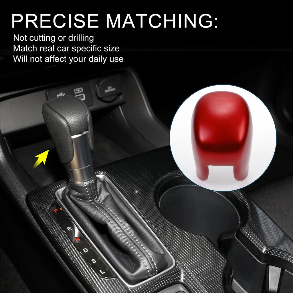 Automatic Gear Shift Knob Cover for Honda Civic (2022–2025) Red