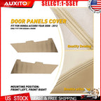 Set of 2 Beige Synthetic Leather Door Panel Covers for Honda Accord Sedan (2008–2012)