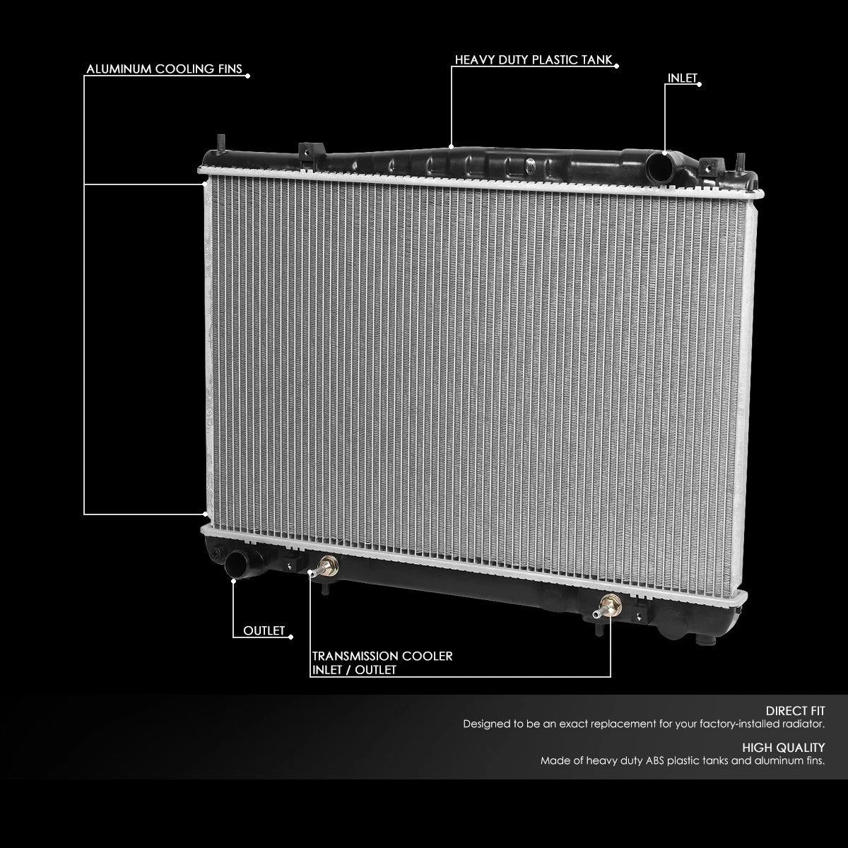 Aluminum Replacement Radiator for Infiniti Q45 M45 (2002–2006) DPI 2426