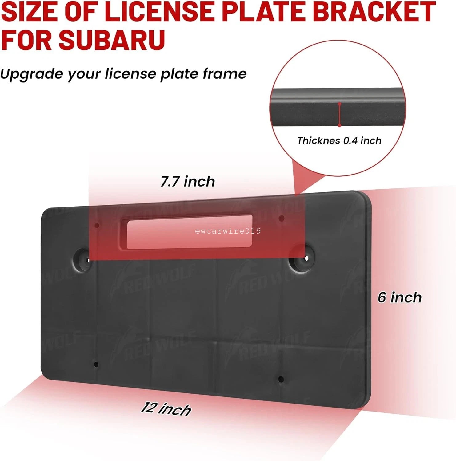 License Plate Bracket Kit for Subaru Forester (2014–2023)