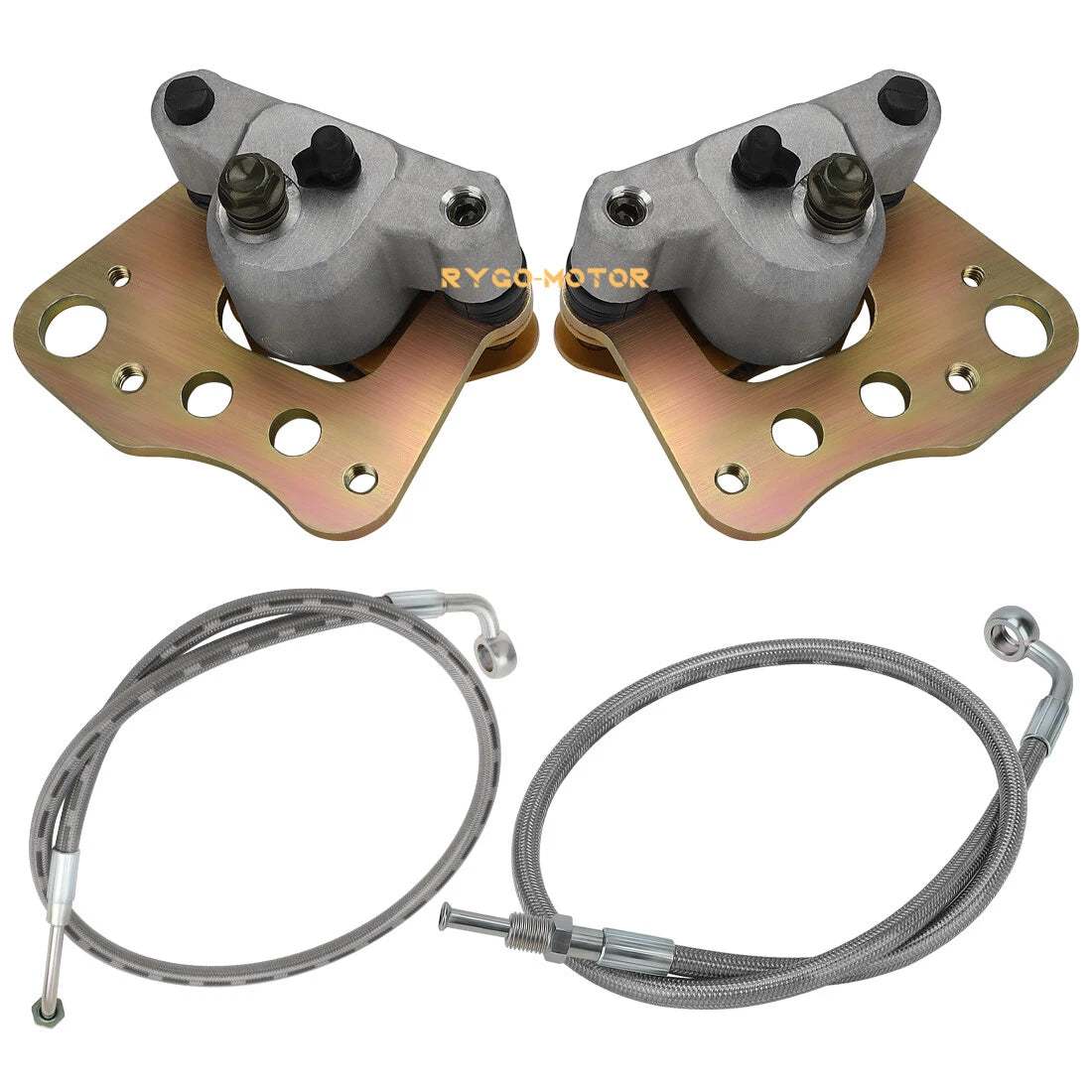 Front Brake Calipers & Hose Lines for Polaris Magnum 330 ATP 330 500 (2005–2006)