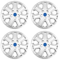 4 16" Wheel Covers Full Rim Hub Caps R16 Tire Size for 2012 2013 2014 Ford Focus