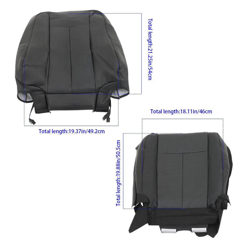 Leather Seat Cover Set for Ford Expedition (2007-2014) - Camel Black