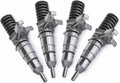 Set of 4 Fuel Injectors 7E8729 for Caterpillar Excavator 3114 3116 E200B IT12B IT14B
